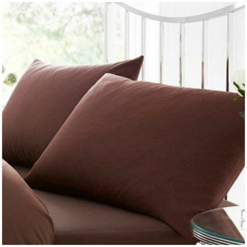 11020455 percale pillow case choco 1 2