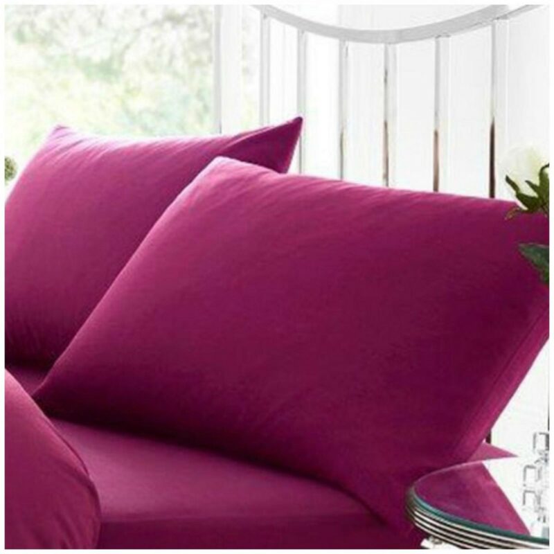 11020486 percale pillow case fuchsia 1 2