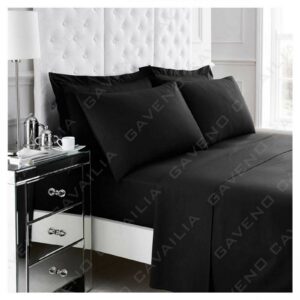 11020813 percale flat sheet single black 1 2