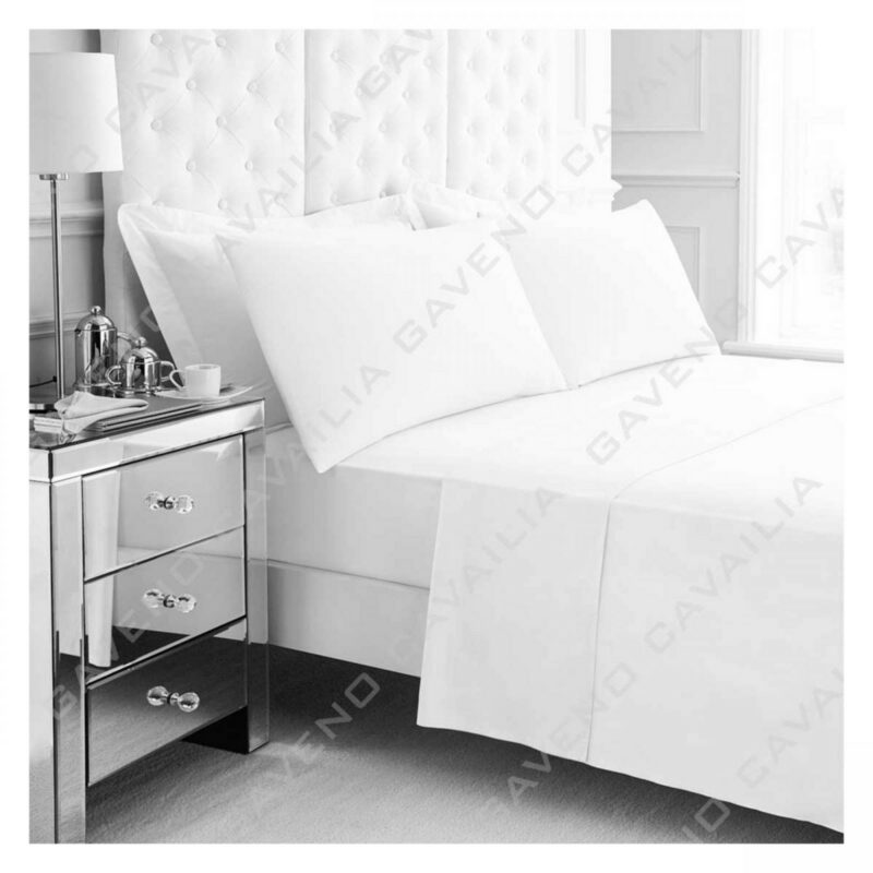 11020936 percale flat sheet double white 1 2