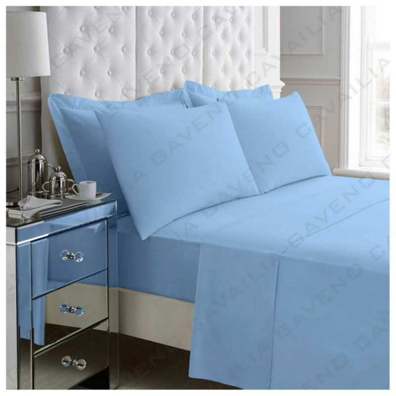 11021025 percale flat sheet double blue 1 2