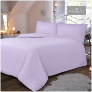 11065517 flannel plain duvet set king lilac 1 2