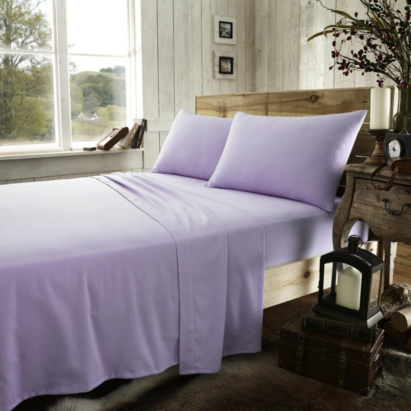 11065579 flannel plain pillow case lilac 1 2