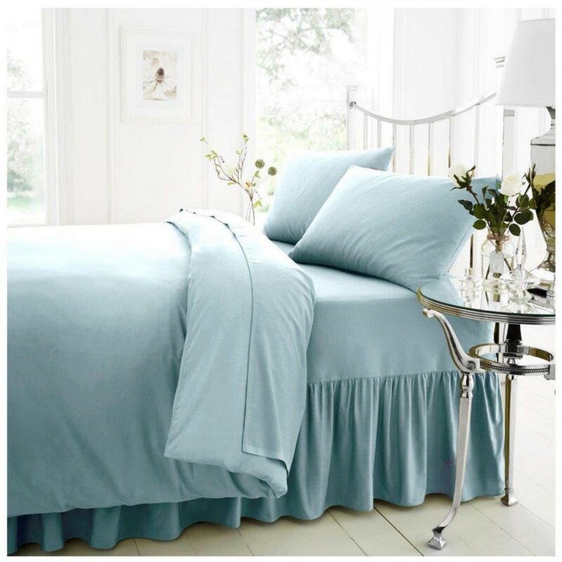11074397 percale valance sheet double sorbet blue 1 2
