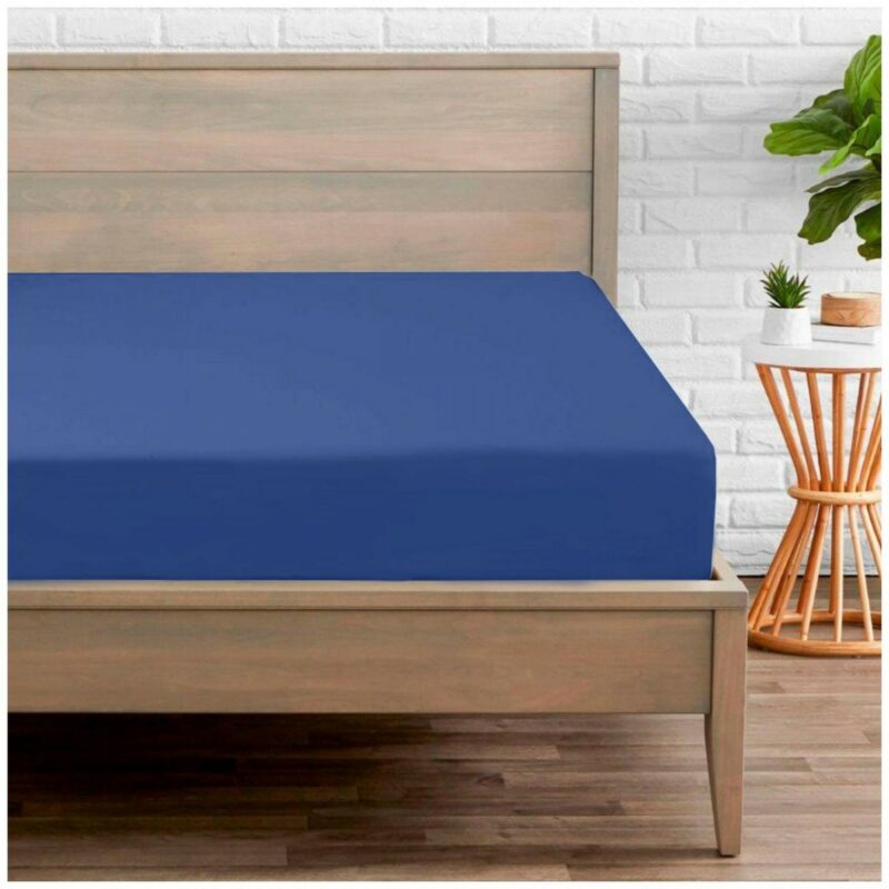 11094388 percale fitted sheet single royal blue 1 2