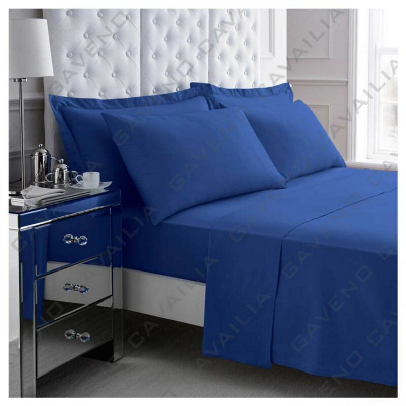 11094432 percale flat sheet double royal blue 1 2