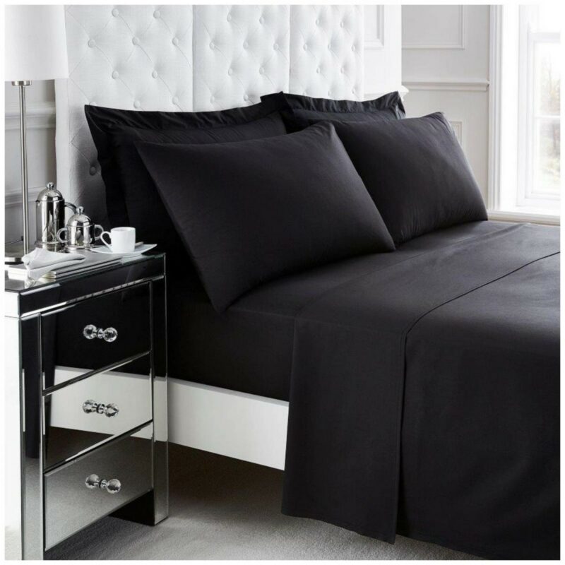 11108801 200 tc egyptian cotton duvet set single black 1 3