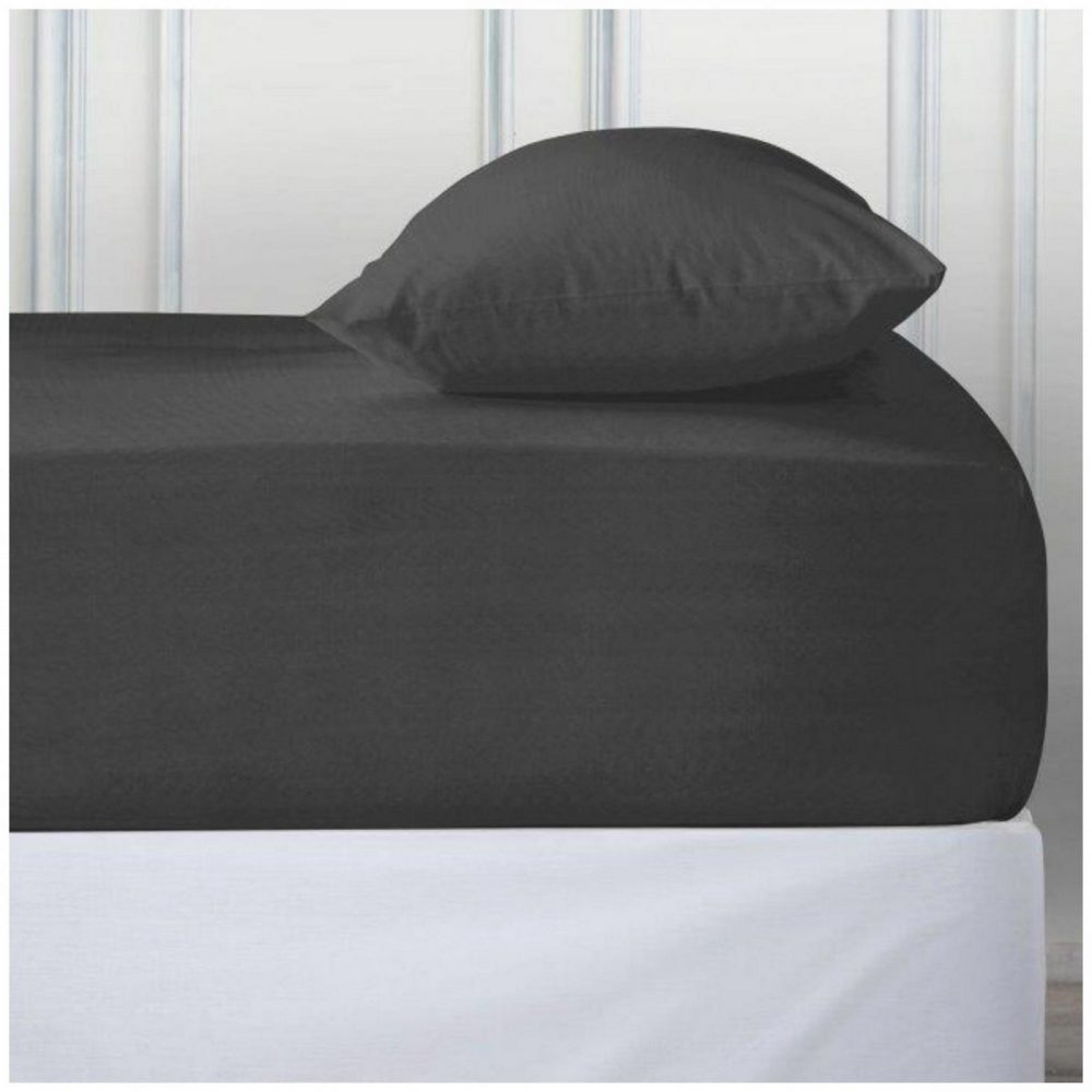 11110729 percale deep ftd sheet double charcoal 1 2