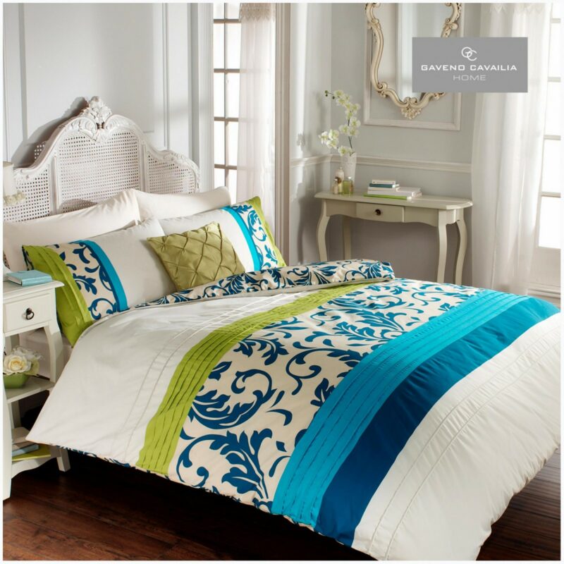 11113461 scroll duvet set double teal 1 1