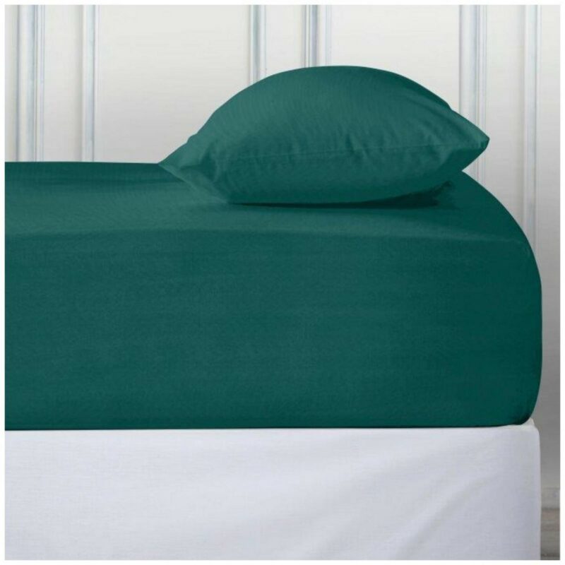 11115946 percale deep ftd sheet super king teal 1 2