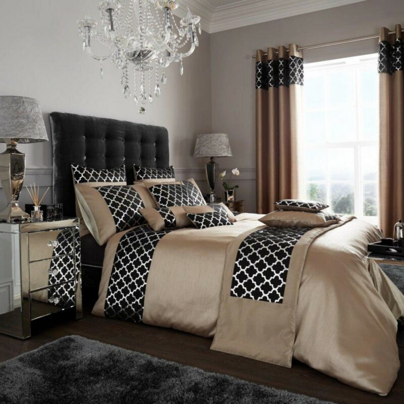 11123347 shiny duvet single light latte black 1 1