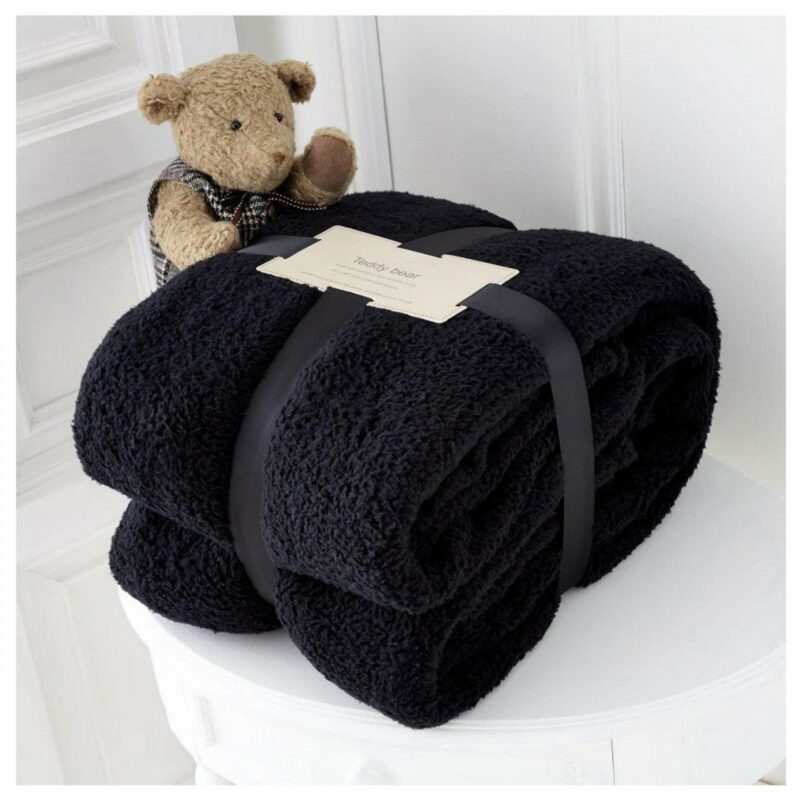 11131397 teddy collection throw 130x180 black 1 1