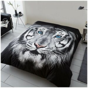 11132325 3d printed throw 200x240 tiger face white 1 3