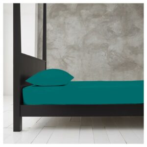 11138310 new diamond fitted sheet single deep teal 1 1