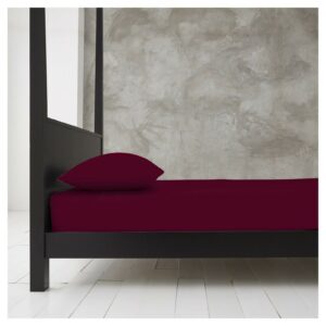 11138495 new diamond fitted sheet single wine 1 1
