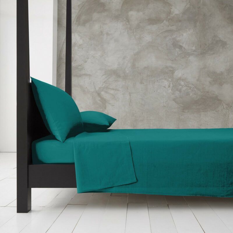 11140832 new diamond flat sheet double deep teal 1 1