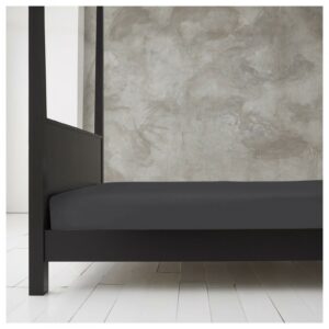 11143314 new diamond fitted sheet 4ft charcoal 1 1