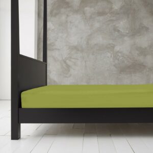 11143321 new diamond fitted sheet 4ft lime green 1 1