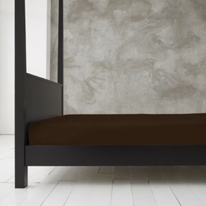 11143338 new diamond fitted sheet 4ft chocolate 1 1