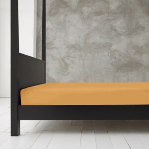 11143444 new diamond fitted sheet 4ft peach 1 1