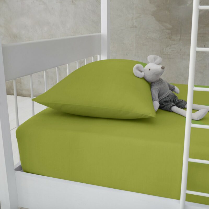 11143604 new diamond fitted sheet bunk bed lime green 1 1
