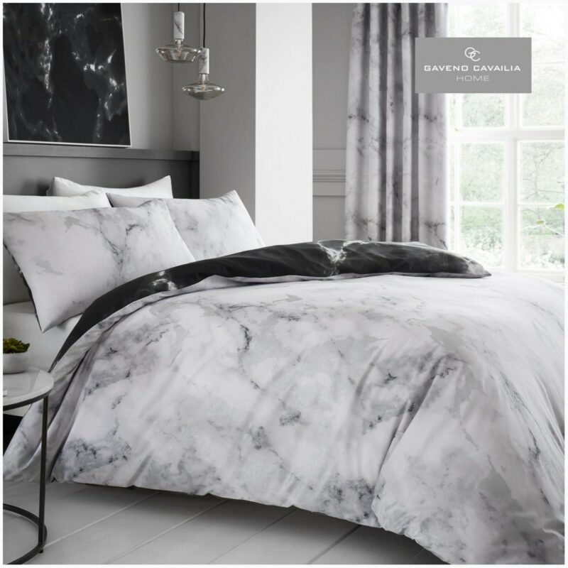 11150855 printed duvet set marble double white 1 1