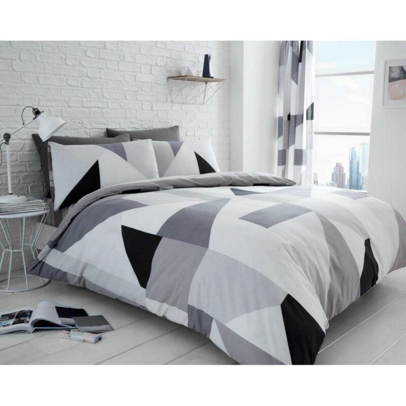 11159469 printed duvet set sydney double grey 1 1