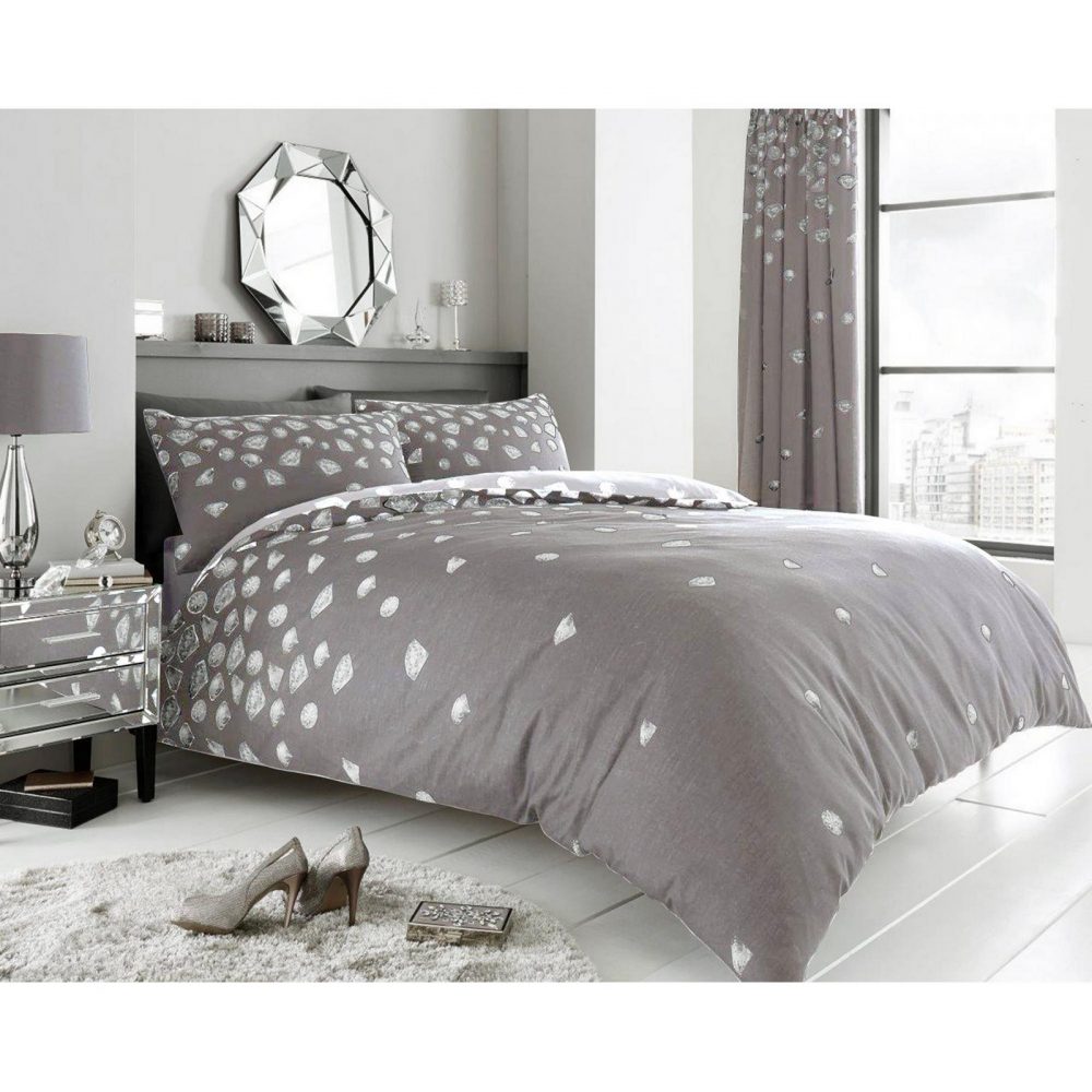 11164593 printed duvet set be jewelled double grey 1 2
