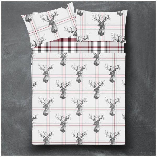 11166894 flannel sheet set heritage check stag double grey 1 2