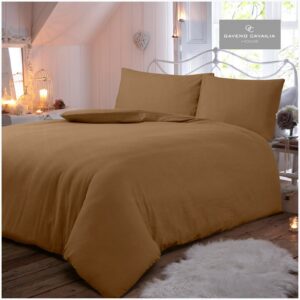11169468 flannel plain duvet set king latte 1 2