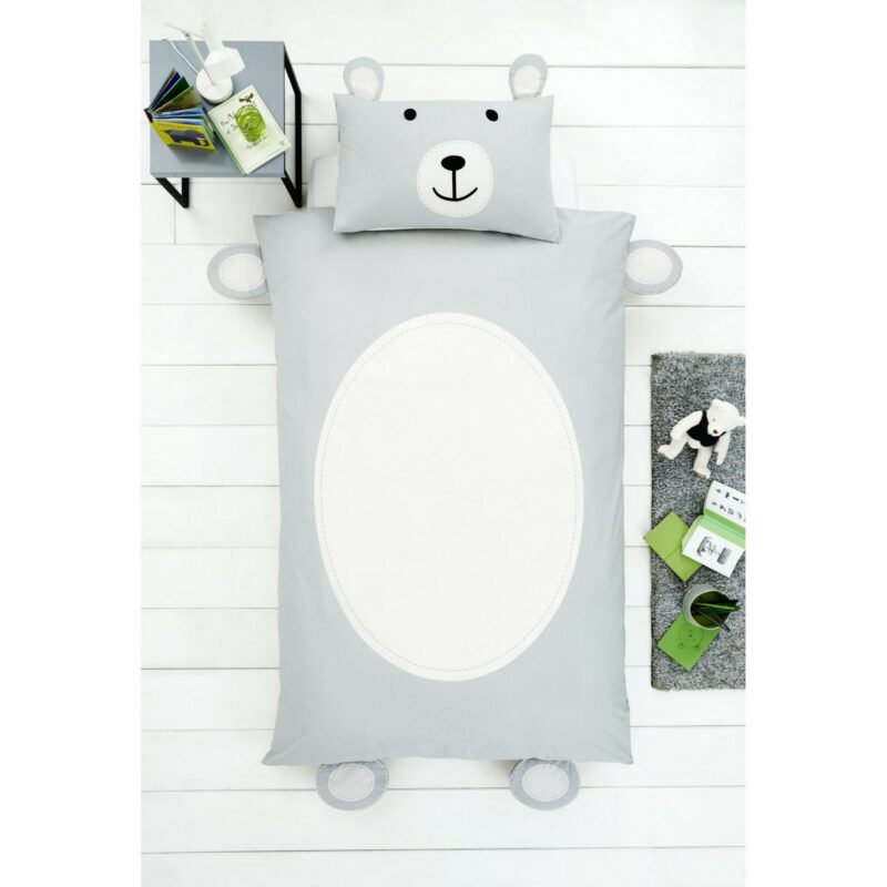 11357988 teddy bear shaped duvet set single 1 2