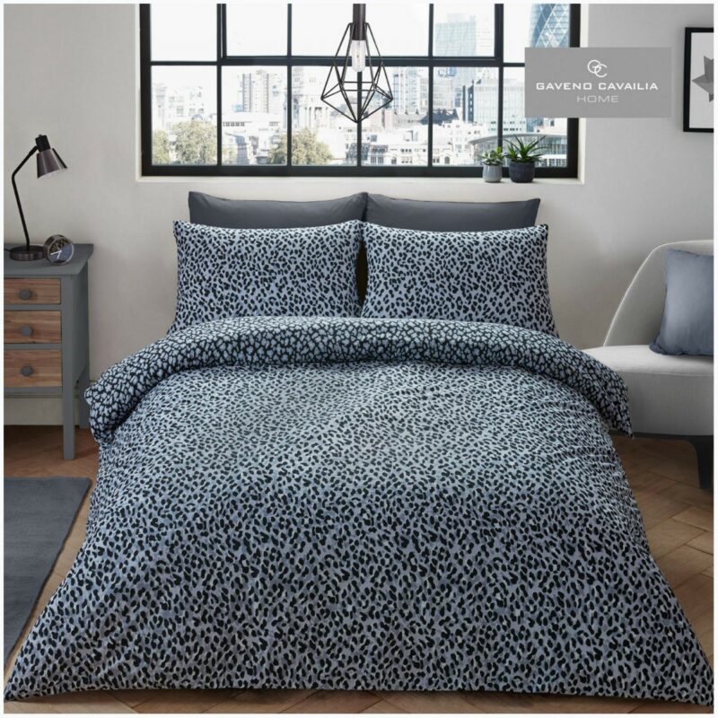 11359371 printed duvet set leopard skin single grey 1 1