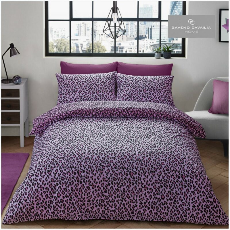 11359449 printed duvet set leopard skin double pink 1 1