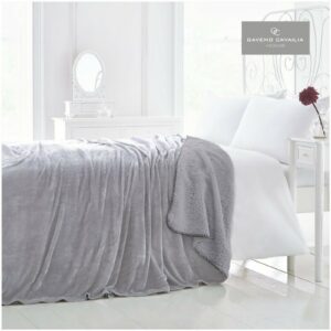 12090700 flannel sherpa throw 150x200 silver 1 2