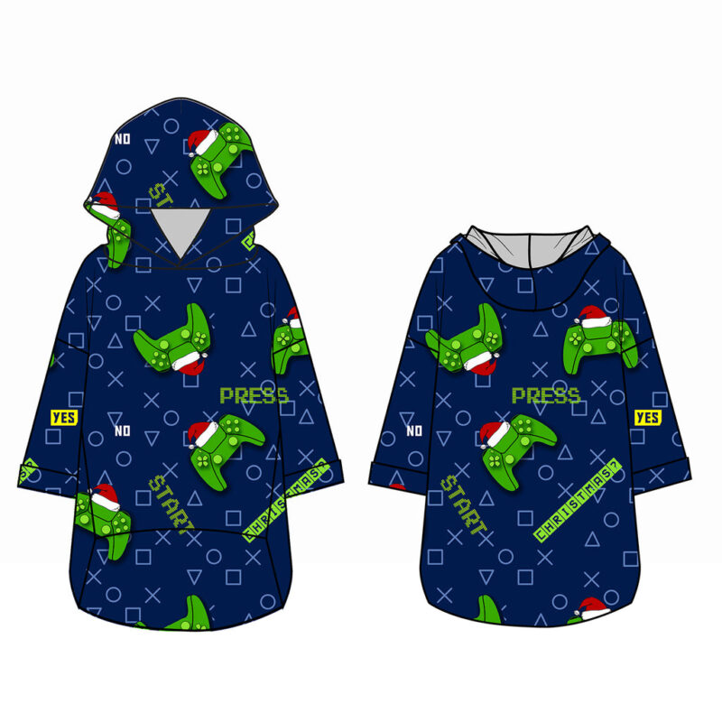 Xmas Hoodie - Christmas Gamer Navy