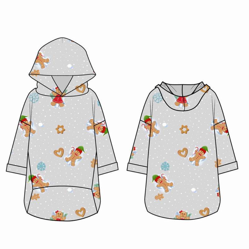 Xmas Hoodie - Ginger Bread Sweet Dreams Grey