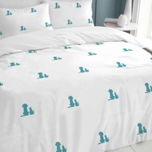 EMBROIDERED FURRY PALS DUVET COVER