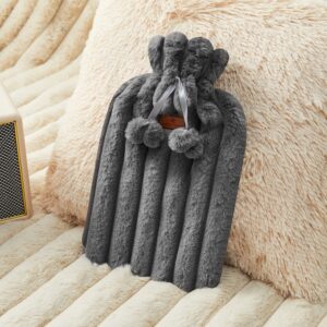 Rabbit Fur Hot Water Bottle