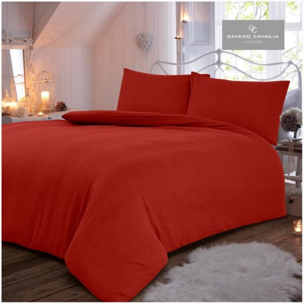 Flannel Plain Duvet Set - Image 34