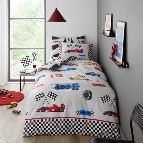 Kids Racing Cars Duvet Set