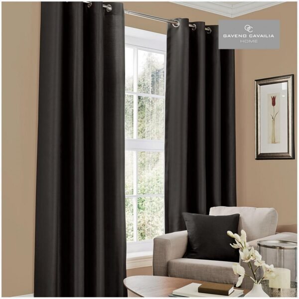 Faux Silk Eyelet Curtains - Image 35