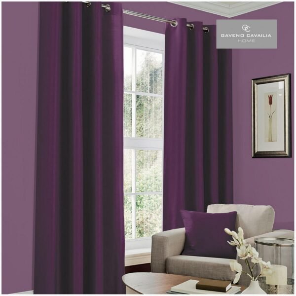 Faux Silk Eyelet Curtains - Image 23