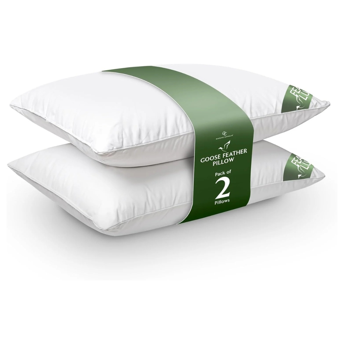 Hotel Quality Goose Feather Pillow - Pack Of 2
