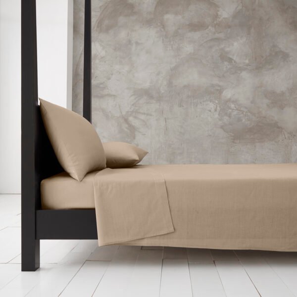 Super Soft Breathable Flat Bed Sheet - Natural