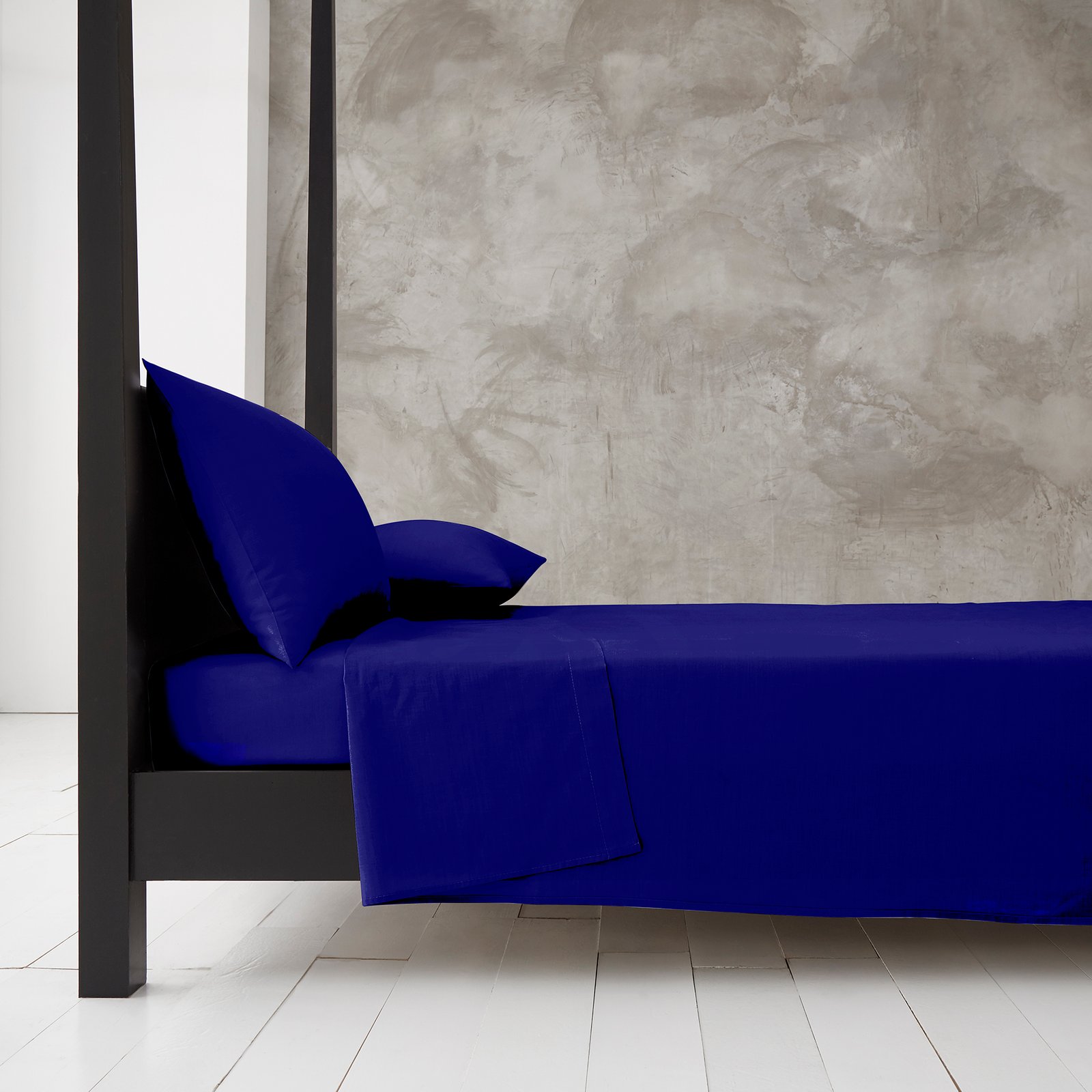 FLAT SHEET ROYAL BLUE Super Soft Breathable Flat Bed Sheet - Royal Blue - Image 1