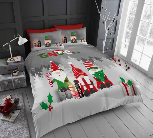 Xmas Duvet Cover Joyeux Gnoel - Image 1