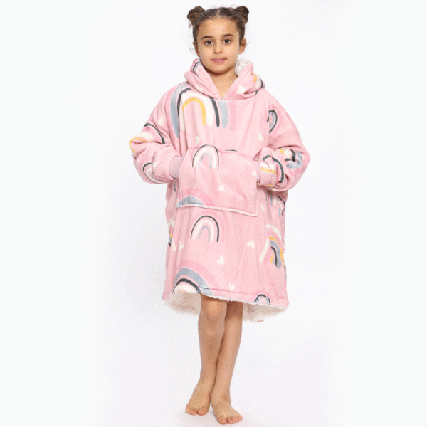 Kids Rainbow & Hearts Hoodie - Image 1