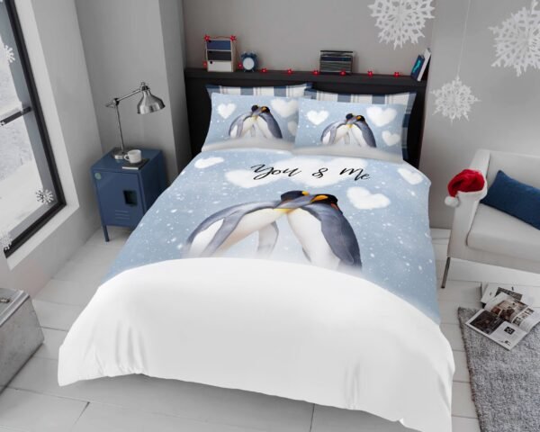 Xmas Duvet Cover Penguins Forever - Image 1