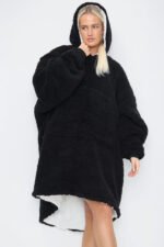 Teddy Plain Hoodie - Image 3