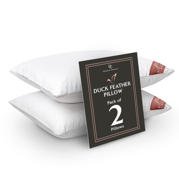 Duck Feather Pillow (Pack Of 2)